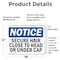 Signmission Secure Hair Close To Head Or Under Cap, 18 in W x Rectangle, Vinyl Decal OS-2PACK-NS-D-1218-L-16548 - alternate 3